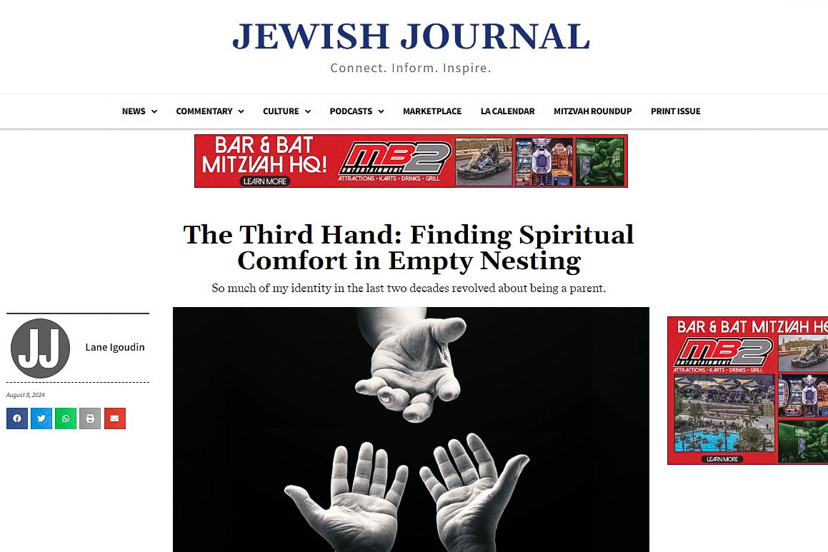 An essay on empty nesting in the Jewish&nbsp;Journal
