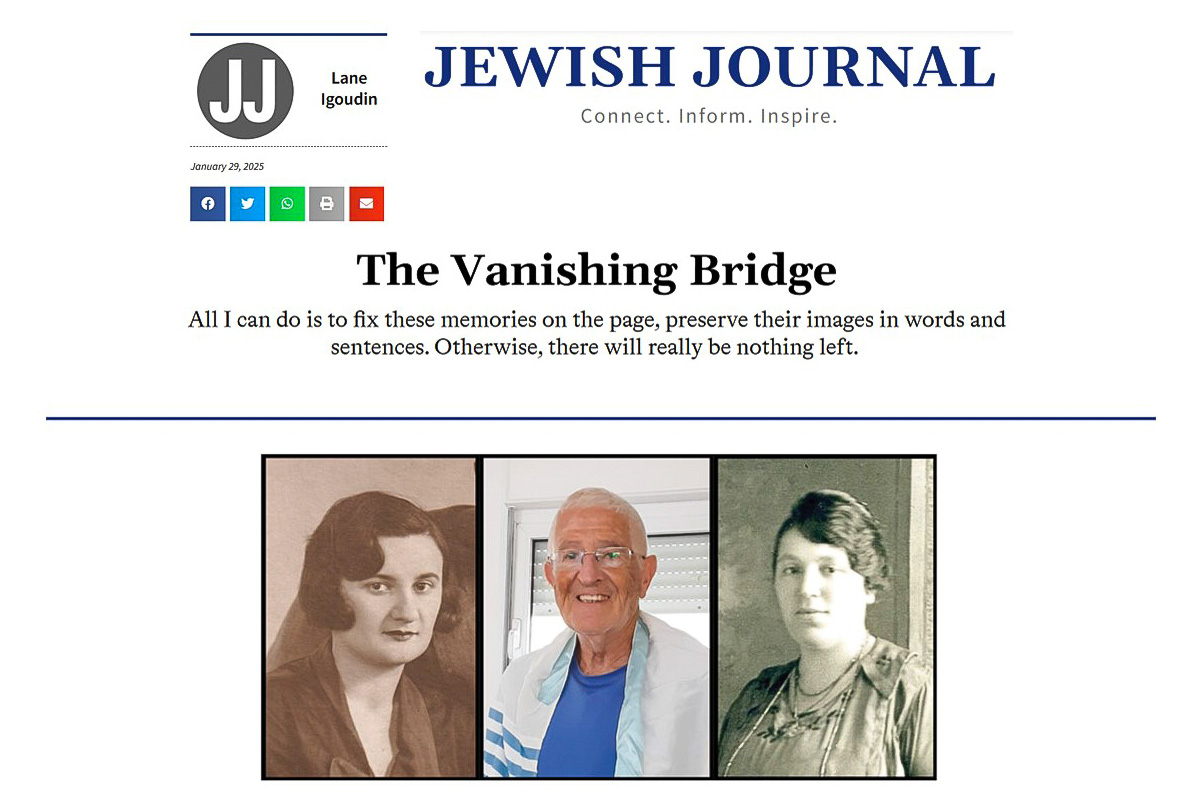 “The Vanishing Bridge” in Jewish&nbsp;Journal
