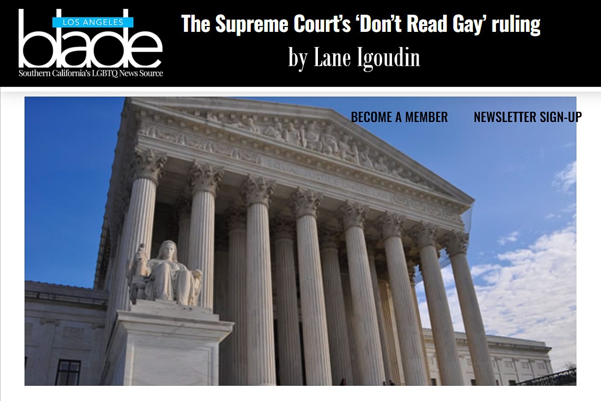 My op-ed in LA Blade on the Mahmoud v. Taylor&nbsp;ruling