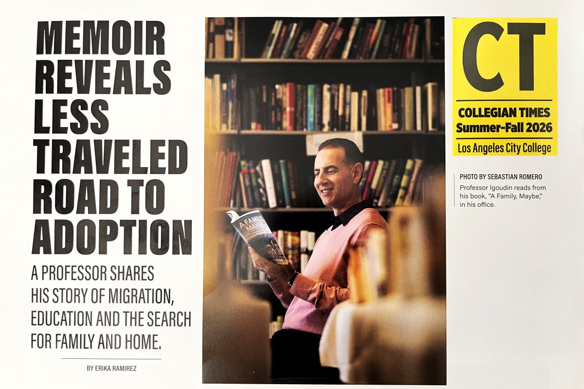LACC Collegian Times magazine features my book – and my&nbsp;life